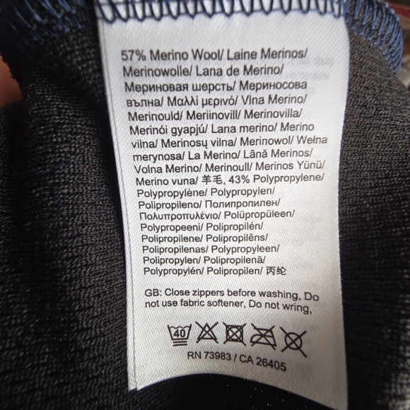 Helly Hansen Men's 2XL Lifa Merino Midweight Half Zip Base Layer Shirt - Navy - Picture 7 of 7